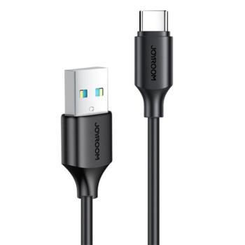 JOYROOM adatkábel és töltő (USB - Type-C, 3A, PD gyorstöltés támogatás, 25cm) FEKETE Asus Zenfone 3 5.5 (ZE552KL), Honor 8, Sony Xperia X Compact (F5321), Sony Xperia XZ (F8331), LG V20 (H990) kép