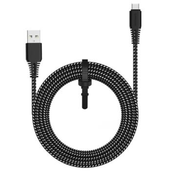 JOYROOM adatkábel és töltő (USB - Type-C, gyorstöltés támogatás, cipőfűző minta, 200cm) FEKETE Asus Zenfone 3 5.5 (ZE552KL), Honor 8, Sony Xperia X Compact (F5321), LG V20 (H990), Huawei No kép