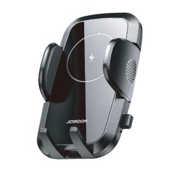 JOYROOM autós tartó (15W, szellőzőre, gravitációs, QI Wireless, vezeték nélküli töltés, 4,6 - 6,8&quot; méret) FEKETE Samsung Galaxy S7 (SM-G930), Samsung Galaxy S7 EDGE (SM-G935), Samsung kép