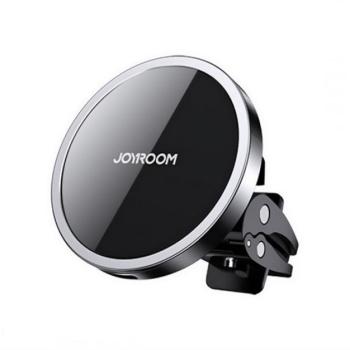 JOYROOM autós tartó (15W, szellőzőre, QI Wireless, vezeték nélküli töltés, 360°-ban forgatható, Magsafe rögzítés) FEKETE CAT S60, Apple iPhone 7 4.7, Apple iPhone 7 Plus 5.5, Evolveo Str kép