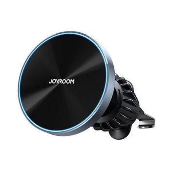 JOYROOM autós tartó (15W, szellőzőre, wireless, 360°, MagSafe, LED jelzés) FEKETE Sony C5, Motorola E3, Motorola Z3 kép