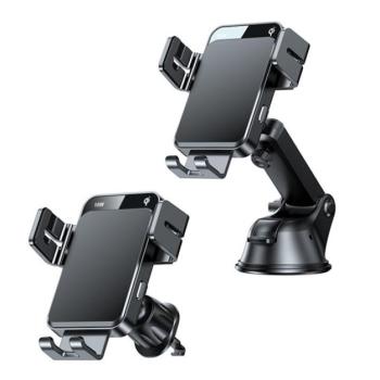 JOYROOM autós tartó (15W, tapadókorongos, műszerfalra, szellőzőre, gravitációs, vezeték nélküli töltés) FEKETE Huawei Mate X3, Motorola Razr 40 Ultra (XT2321-3), Sony Xperia 1 V (XQ-DQ72) kép