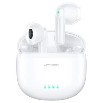 JOYROOM bluetooth fülhallgató SZTEREO (v5.3, TWS, mikrofon, zajszűrő, IPX4 vízálló + töltőtok) FEHÉR CAT S60, Apple iPhone 7 4.7, Apple iPhone 7 Plus 5.5, Evolveo Strongphone Q5, Blackberry kép