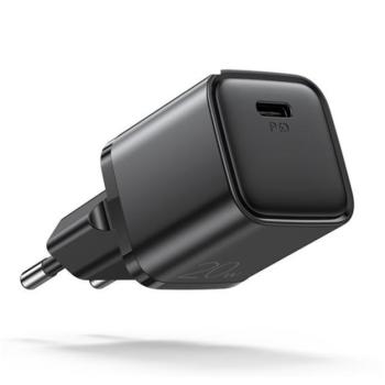JOYROOM hálózati töltő Type-C aljzat (20W, PD gyorstöltés támogatás, QC 3.0) FEKETE Apple iPhone 7 4.7, Apple iPhone 7 Plus 5.5, Asus Zenfone 3 5.5 (ZE552KL), Honor 8, Sony Xperia X Compact (F kép