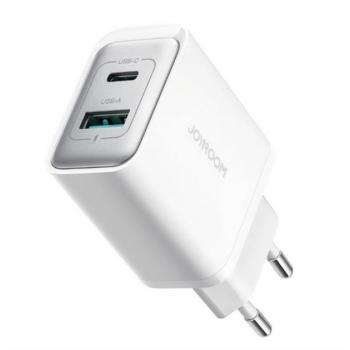 JOYROOM hálózati töltő USB+Type-C aljzat (30W, PD gyorstöltő 3.0) FEHÉR kép