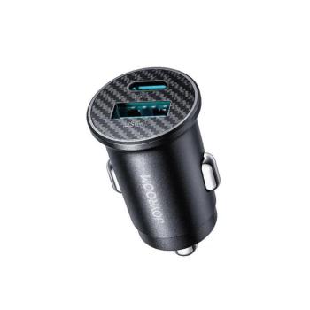 Joyroom JR-CCN16 autós töltő 1xUSB-A és 1xUSB-C csatlakozással 15W - fekete kép