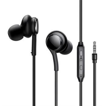 JOYROOM JR-EW02 fülhallgató SZTEREO (3.5mm jack, mikrofon, felvevő gomb, hangerőszabályzó) FEKETE kép