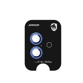 Joyroom JR-MSF0300 kamera lencse védő fólia kék szegéllyel iPhone 16/16 Plus kép