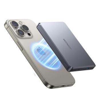 JOYROOM JR-PBM08 PRO vésztöltő Type-C aljzat (10000mAh, 25W, PD gyorstöltő, LED jelzés) SZÜRKE kép