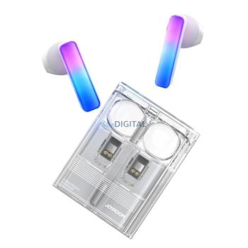 Joyroom JR-TC1 IceLens Series TWS vezeték nélküli fülhallgató LED világítással - fehér kép