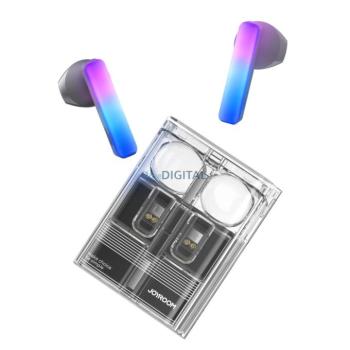 Joyroom JR-TC1 IceLens Series TWS vezeték nélküli fülhallgató LED világítással - fekete kép