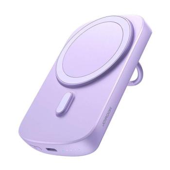 Joyroom JR-W030 powerbank gyűrűs kitámasztóval 20W 6000mAh - lila kép