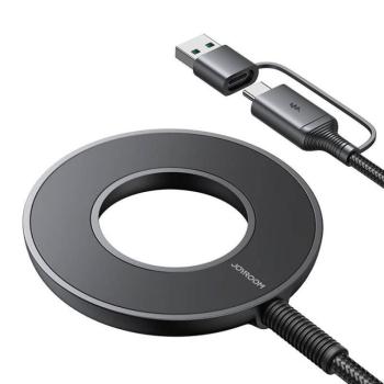 Joyroom JR-WQM03 mágneses töltő USB + USB-C 1.2m - fekete kép