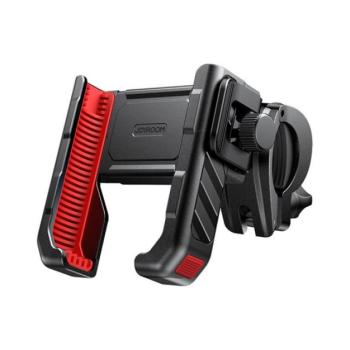 JOYROOM JR-ZS266 kerékpáros és motoros telefontartó (kormányra rögzíthető, 4.7 - 7&quot; méret) FEKETE Xiaomi Redmi Note 13 4G, Asus ROG Phone 8 Pro, OnePlus Open kép