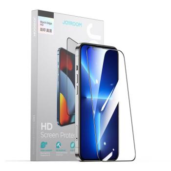 Joyroom Knight 2,5D TG edzett üveg iPhone 14 Plus teljes képernyőre, átlátszó kerettel (JR-H03) kép