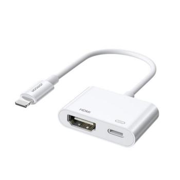 JOYROOM lightning 8pin, hub (elosztó, HDMI aljzat, lightning 8pin aljzat) FEHÉR Apple iPhone 7 4.7, Apple iPhone 7 Plus 5.5, Apple IPAD mini 4, Apple IPAD Pro 12.9 (2015), Apple iPhone 6S 4.7, Apple kép