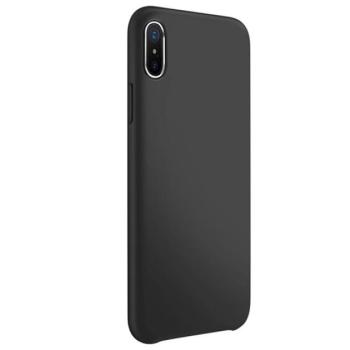 JOYROOM LYBER műanyag telefonvédő (gumírozott, mikroszálas belső) FEKETE Apple iPhone XS Max 6.5 kép