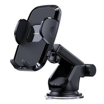 Joyroom mechanikus autós telefon tartó, állítható karral, műszerfalra, fekete kép