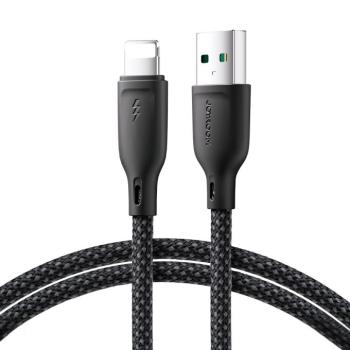 Joyroom Multi-Color Series SA34-AL3 USB-A / Lightning 3A kábel 1m - Fekete kép