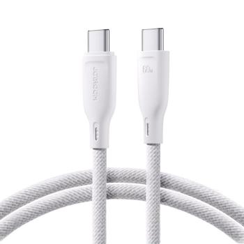 Joyroom Multi-Color Series SA34-CC3 USB-C / USB-C kábel 60W gyors átvitel 1m - Fehér kép