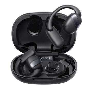 JOYROOM OPENFREE bluetooth fülhallgató SZTEREO (v5.4, TWS, fülre akasztható, mikrofon, zajszűrő, IPX4 + töltőtok) FEKETE kép