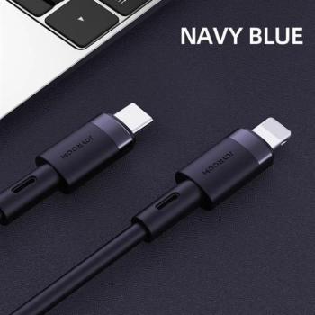 Joyroom S-1230N9 PD USB Type-C 3A 1.2M Adatkábel - Sötétkék kép
