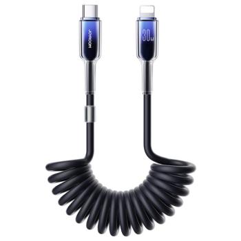 Joyroom S-A43 Crystal-Clear Series Type-C - Lightning kábel 30W 1.5m - fekete kép