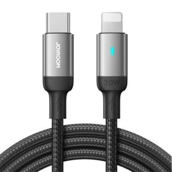 Joyroom S-CL020A10 PD USB-C-Lightning Adatkábel, 20W, 1.2m, Fekete kép