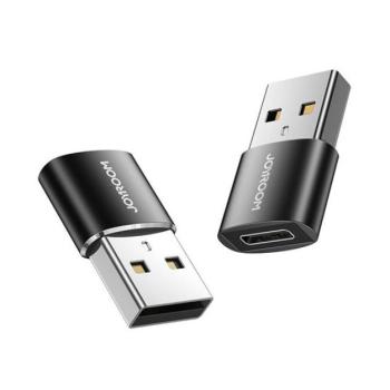 Joyroom S-H152 USB-A-USB-C adapter fekete (2db) kép