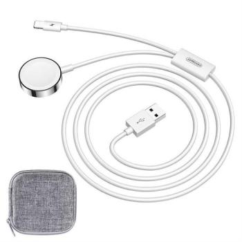 JOYROOM S-IW002S Magnetic Wireless 2in1 Töltő - Fehér kép
