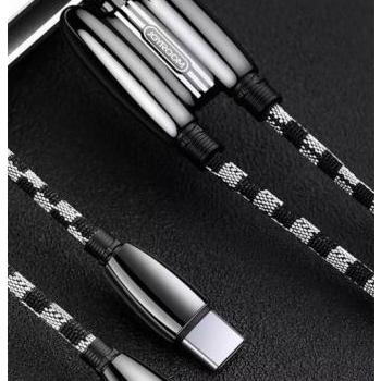 Joyroom S-M400 2in1 3.5A Lightning/USB Type-C 1.3M Adatkábel - Fekete kép