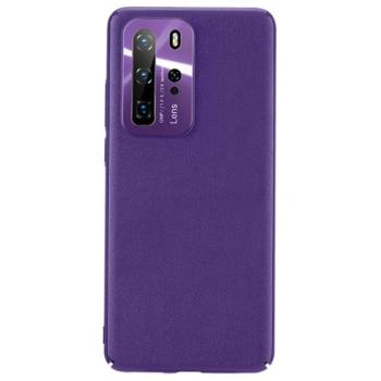 JOYROOM STAR LORD műanyag telefonvédő (ultravékony, fém kameravédő keret, bőr hatású bevonat) LILA Huawei P40 Pro 5G kép