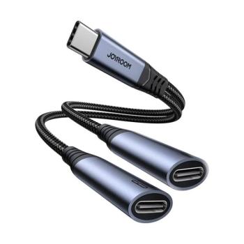 Joyroom SY-C03 Type-C - Type-C elosztó - fekete kép
