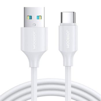 Joyroom USB-C-USB-A töltő / adatkábel, 3A, 1m, fehér kép