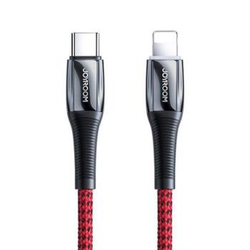 Joyroom USB type-c - Lightning Kábel Power Delivery 20W 2.4a 1.2m piros (S-1224K2 piros) kép