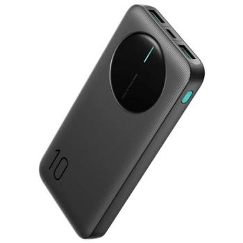 JOYROOM vésztöltő 2 USB+Type-C aljzat (10000mAh, 12W, PD gyorstöltő, LED jelzés) FEKETE kép
