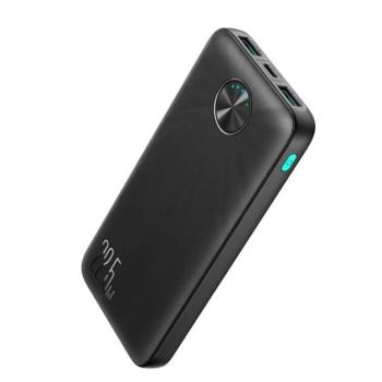 JOYROOM vésztöltő 2 USB+Type-C aljzat (10000mAh, 22.5W, PD gyorstöltő, LED jelzés) FEKETE kép