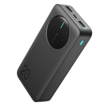 JOYROOM vésztöltő 2 USB+Type-C aljzat (20000mAh, 2.4A, PD gyorstöltő, LED jelzés) FEKETE kép
