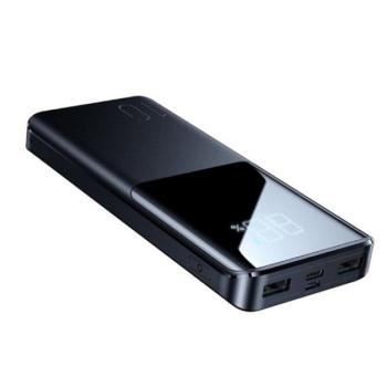 JOYROOM vésztöltő 2 USB/Type-C/lightning (10000mAh, 22.5W, PD gyorstöltő 3.0) FEKETE kép