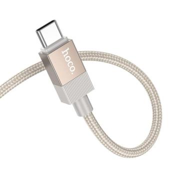 Kábel AUX Jack 3,5 mm (hím) USB C (hím) Hoco 1 m UPA32B arany kép