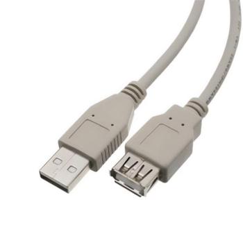 Kábel hosszabbító (USB 2.0 - USB 2.0, 180cm, törésgátló) SZÜRKE CAT S60, Apple iPhone 7 4.7, Apple iPhone 7 Plus 5.5, Blackberry DTEK50 , Evolveo Strongphone Q5, Vodafone Smart turbo 7 (VFD500 kép
