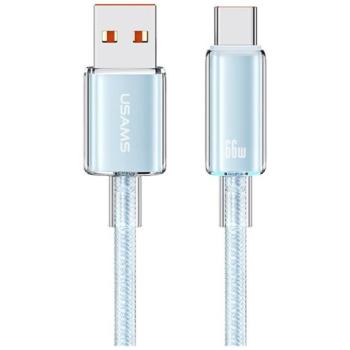 Kábel USAMS Cloud Series US-SJ658 6A USB-A USB-C 1.2m kék kép