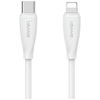 Kábel USAMS Green Series SJ717 30W USB-C Lightning 1m fehér kép