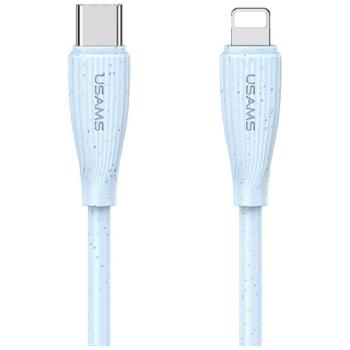 Kábel USAMS Green Series SJ717 30W USB-C Lightning 1m kék kép
