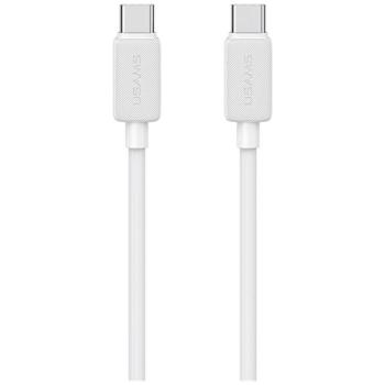 Kábel USAMS KY sorozat US-SJ696 60W USB-C USB-C-re 2m fehér kép