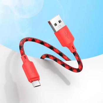 Kábel USB-A - Micro USB Hoco 2,4A 2,4A 1 m piros színátmenet kép