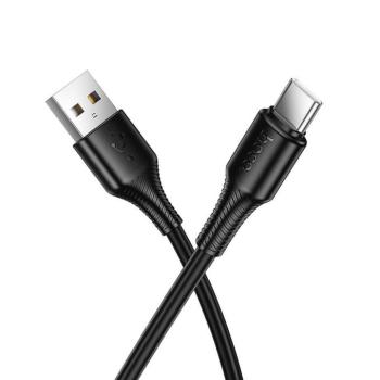 Kábel USB-A USB C Hoco 3A 1 m X120 fekete kép