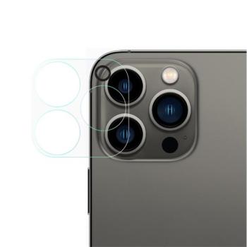 Kameravédő üveg (karcálló, 0.3mm, 9H, NEM íves) ÁTLÁTSZÓ Apple iPhone 13 Pro kép