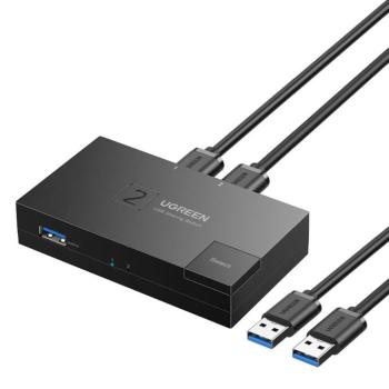 Kapcsoló USB 3.0 kétirányú kapcsoló Ugreen CM618 - fekete kép