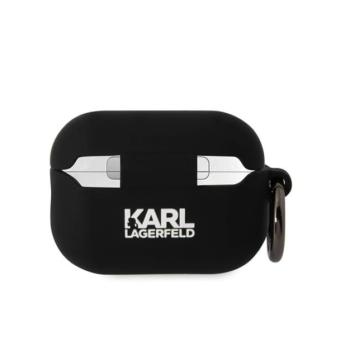 Karl Lagerfeld 3D Logo NFT Karl and Choupette Silicone Apple AirPods Pro 2 tok, fekete kép